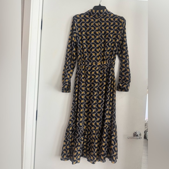 Ted Baker Kwalaa Geometric Print Navy Shirt Dress Size 1 US 4 - Picture 7 of 7
